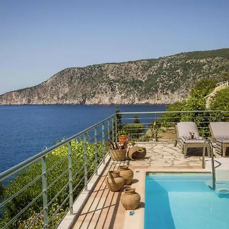 Seafront Kefalonia Kazaana 3 Bedrooms Spectacular Sea Views 别墅 *