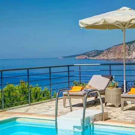 别墅 Seafront Kefalonia Kazaana 3 Bedrooms Spectacular Sea Views