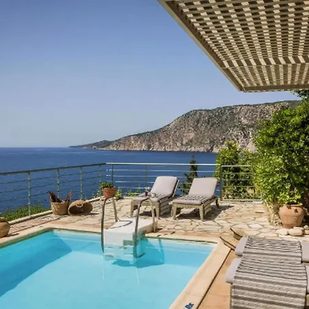 Seafront Kefalonia Kazaana 3 Bedrooms Spectacular Sea Views 别墅 阿索斯